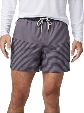 vuori mens kore shorts large 5” Grey Lined